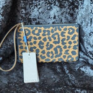 Rothy's Leopard Print Wristlet